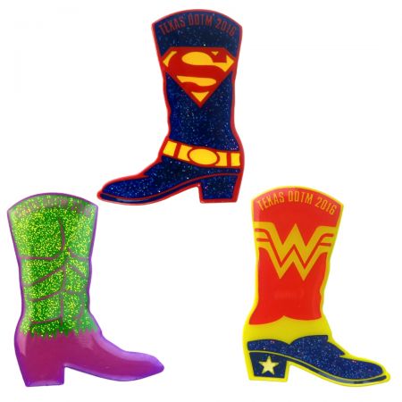 Tilpasset tegneseriepin.