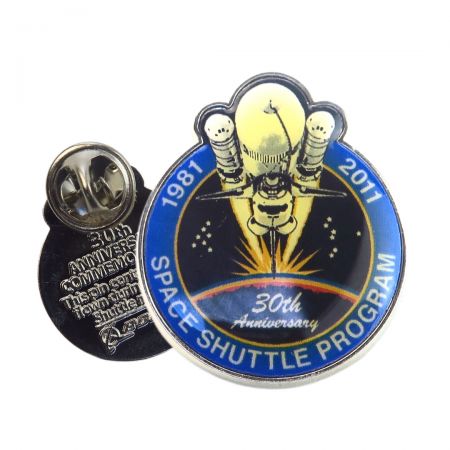 Custom offset printed pins need high-resolution artwork.