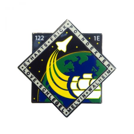 The offset printed pins are made of stainless steel or brass metal blanks.