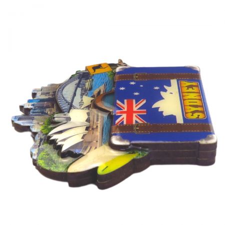 Specialbeställda 3D-kylskåpsmagneter.