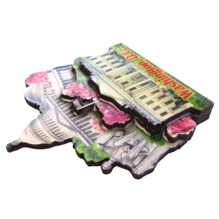 Specialbeställda MDF-kylskåpsmagneter.