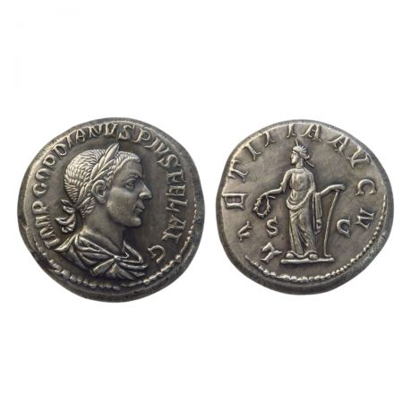 Metallene antike römische Münzen.