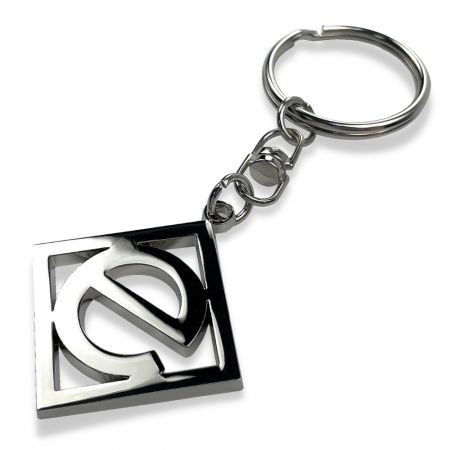 The zinc alloy keychain seamlessly blends aesthetics with functionality.