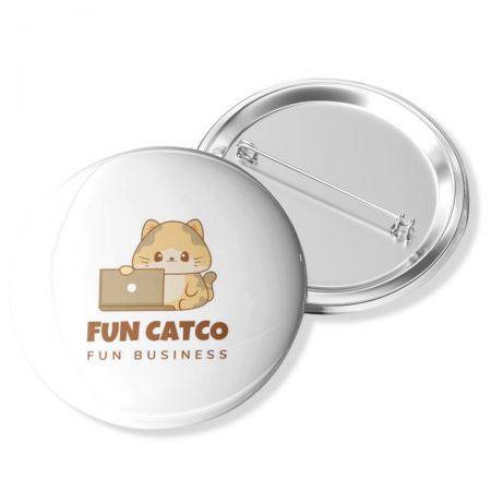 Custom Buttons And Badges - A button badge adorned with your advertisement becomes a mobile billboard.