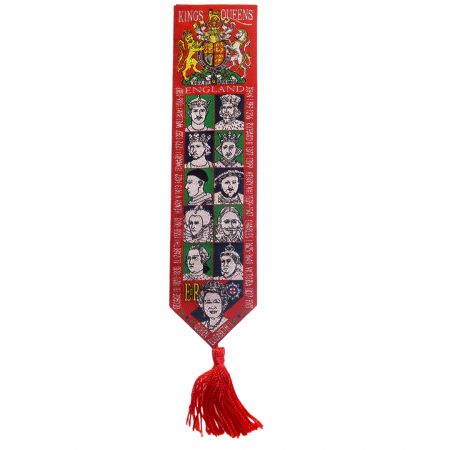 Marcadores de alfombra en miniatura - Marcador tejido en miniatura con borla.