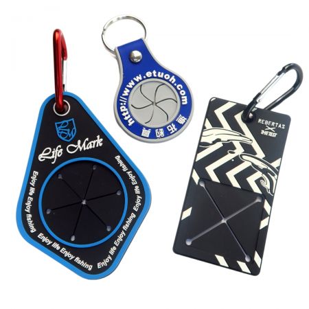 Rubber Towel Holder With Carabiner - Custom Design Towel Holder Keychain.