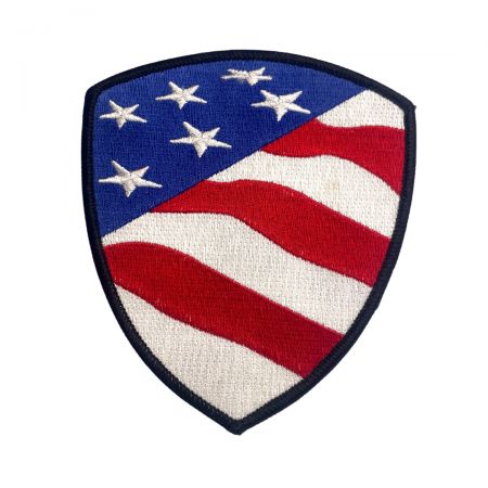 پچ‌های دوخته شده پرچم آمریکایی ایالات متحده با کیفیت ویژه.