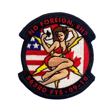 Anpassad leverantör av USA-amerikanska flagg-broderade emblem.