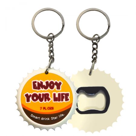 The best service of custom bottle cap opener keychain.