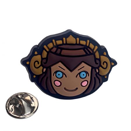 Zachte PVC speldbadge.