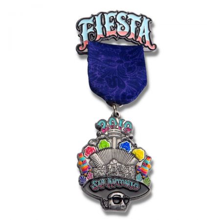 Médaille de la Fiesta San Antonio - Nous offrons le plus grand professionnalisme dans la fabrication de votre médaille de San Antonio.
