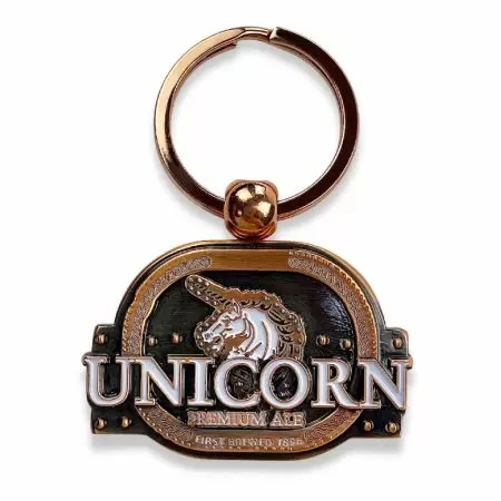 Custom Metal Unicorn Keychain - Showcase your brand or events in style with custom metal keychains.