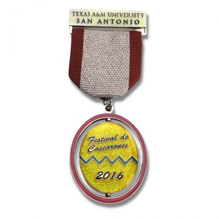 Egendefinert medalje med glitter.