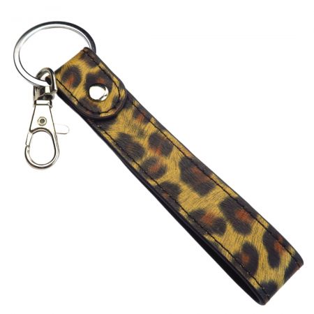 An animal leather keychain keychain tailored to your preferences for a personalized touch of luxury.