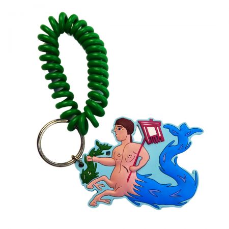 Llavero de PVC con bobinas QQ - Mostrando llaveros de PVC personalizados con atractivo global.