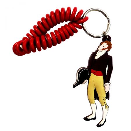 Our high-quality PVC key rings showcase attention to detail.