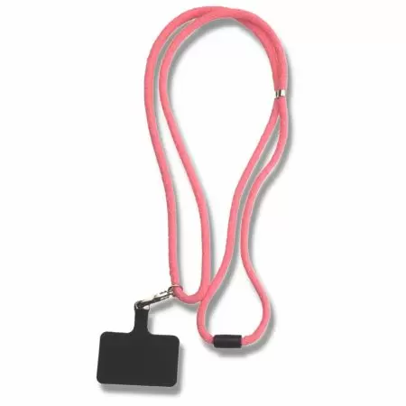 पॉलीएस्टर से बना फोन नेक स्ट्रैप।