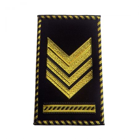 カスタムミリタリーショルダーバッジ - 名誉と義務が個人用の軍の肩章に縫い付けられている。