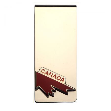 Sleek and refined, a silver money clip for understated elegance.