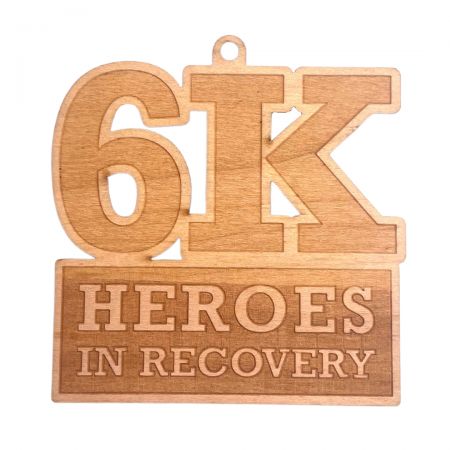 Skreddersydde tremedaljer.