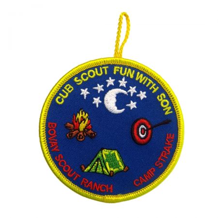 Cub Scout Badges Button Loop - Secure your style with a versatile button loop, adding a touch of functionality to your outfit.