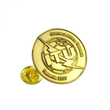 Showcase your achievements proudly with a shimmering gold electroplating badge.