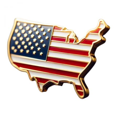 Vi har produceret tusindvis af amerikanske flag pins.
