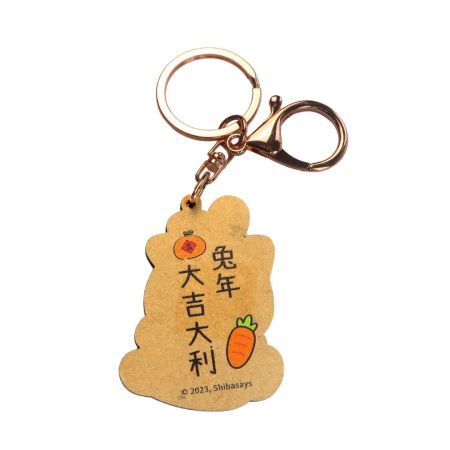 Choose sustainability with our eco-friendly wooden keychains, produced responsibly in our factory.