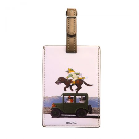 Lås op for en verden af levende muligheder med vores bagagemærker i fuld farve design.