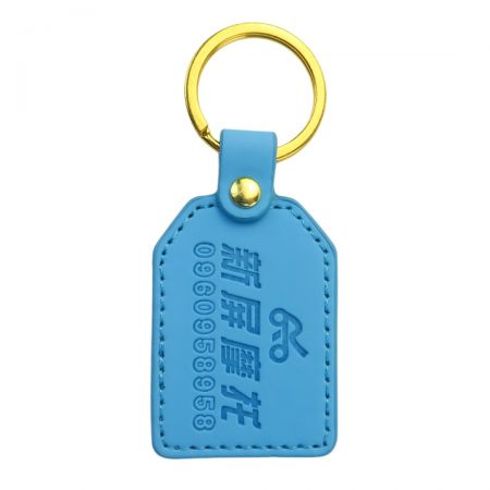 Personalized leather keychain supplier.