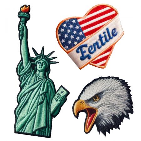 Emblemas dos EUA personalizados - Fabricante de emblemas dos EUA personalizados.