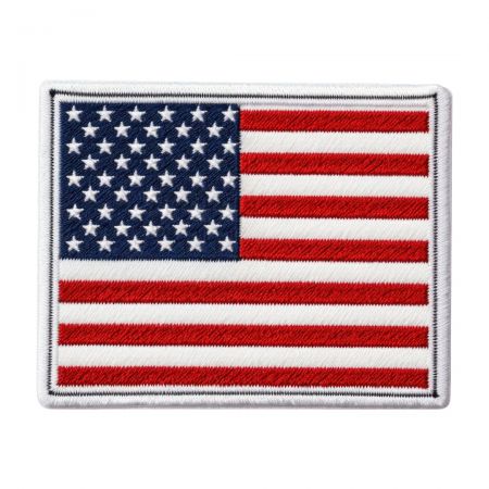 Klar for eventyr og stolt amerikansk med min USA-emblem!