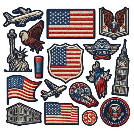 100% fuldt tilpassede USA-patches.