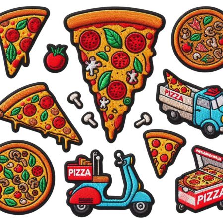 Gepersonaliseerde pizza patch.