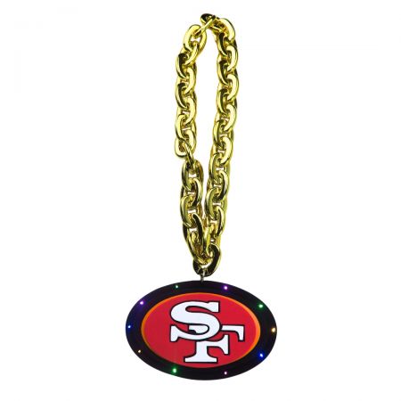 3D Foam Fan Chain With ABS Necklace - Personalize fan chains with team colors and logos.
