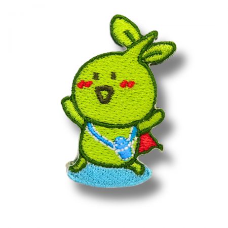 Design embroidery pins with intricate stitched patterns.