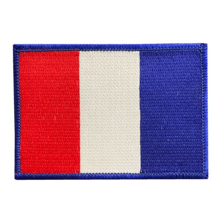 anpassad fransk flaggpatch.