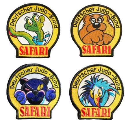 맞춤형 자수 주짓수 패치 - 도장의 로고로 맞춤형 가라데 패치를 디자인하세요.