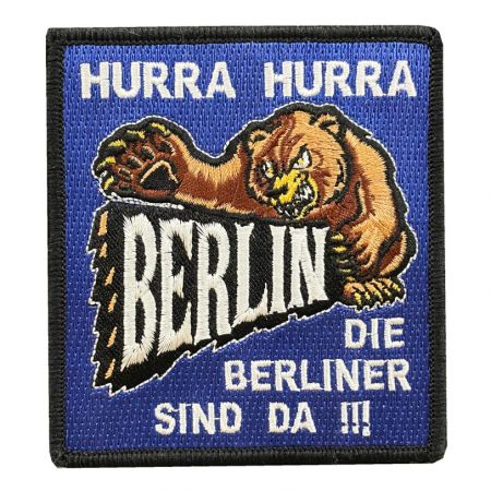 Individuelle Berliner Stickereien-Patches ohne Mindestbestellmenge.