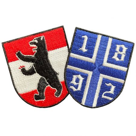 Individuelle Berliner Flaggen-Patches.
