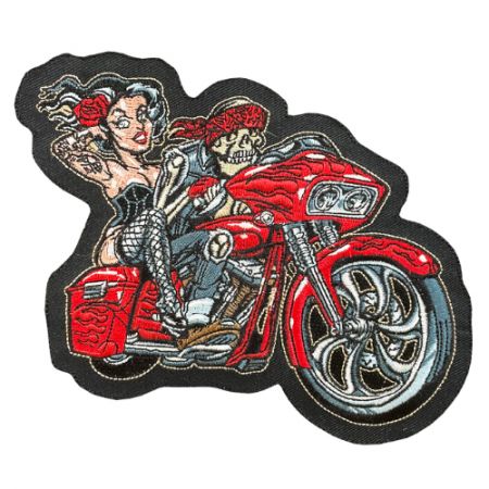 Fornecedor de patches para coletes de clubes de motocicletas.