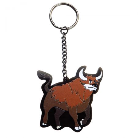 Create clear keychains with custom printed designs.