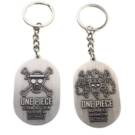 Create One Piece anime keychains with scenes from the series.