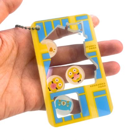 Gepersonaliseerde shaker sleutelhanger.