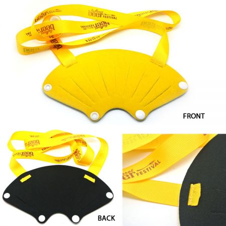 ポータブルワイングラスランヤードホルダー。