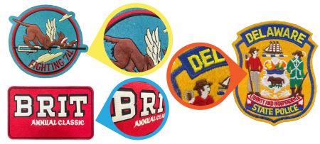 Personalize custom patches with embroidery, woven, or printed options.