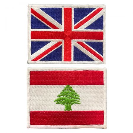 Embroidered Country Patch - Showcase your patriotism with a custom flag patch for uniforms or gear.