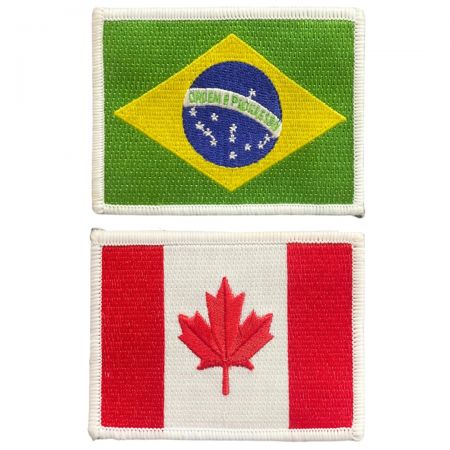 Design a country patch to display your national identity on clothing or accessories.