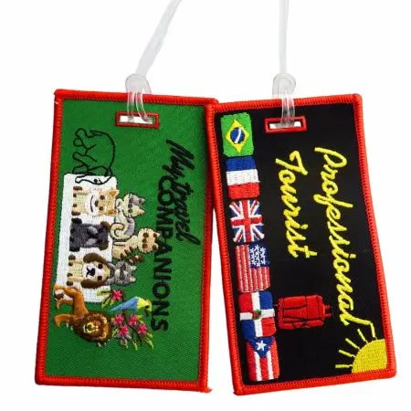 Broderet bagagemærke - Hold orden med broderede bagage tracker tags, perfekte til hyppige rejsende.