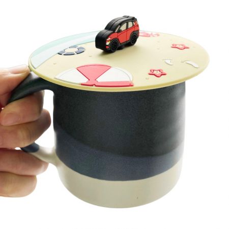 Couvercle en silicone réutilisable pour tasse - Couvercles en silicone personnalisés pour tasses.